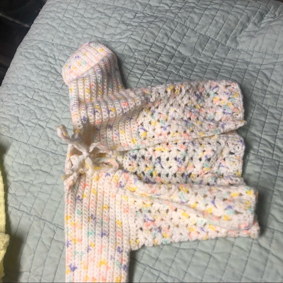 Handmade Crochet and Knit Newborn Layette - Picture 2 of 8